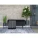 Teppich >Havanna< in Schwarz und weiß, Chenille-Polyester - 160x1x230cm (BxHxT)