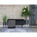 Teppich >Havanna< in Schwarz und weiß, Chenille-Polyester - 160x1x230cm (BxHxT)