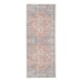 Teppich >Havanna< in Blau / Orange, Chenille-Polyester - 80x1x200cm (BxHxT)