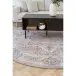 Teppich >Havanna< in Blau / Orange, Chenille-Polyester - 200x1x200cm (BxHxT)