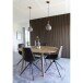 Teppich >Havanna< in Blau / Orange, Chenille-Polyester - 200x1x200cm (BxHxT)