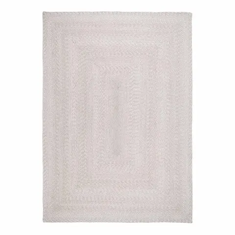 Teppich >Menorca< in Beige, PET Recycelter Kunststoff - 140x1x200cm (BxHxT)