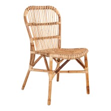 Rattanstuhl >Prado< in Braun, Rattan - 46x90x60cm...