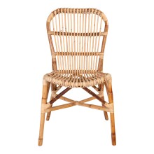 Rattanstuhl >Prado< in Braun, Rattan - 46x90x60cm (BxHxT)