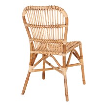 Rattanstuhl >Prado< in Braun, Rattan - 46x90x60cm (BxHxT)