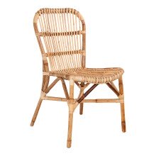 Rattanstuhl >Prado< in Braun, Rattan - 46x90x60cm (BxHxT)