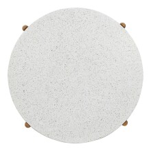 Gartentisch >Terracina< in Akazie, Massivholz, Terrazzo - 84,5x38,5x84,5 (BxHxT)