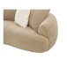 Sofa >Dali< in Hellbraun, Polyester, Holzwerkstoff - 134x69x302cm (BxHxT)
