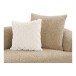 Sofa >Dali< in Hellbraun, Polyester, Holzwerkstoff - 134x69x302cm (BxHxT)