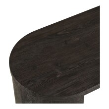 Konsolentisch >Bibione< in Dunkelbraun, MDF, Dekor - 38x75x114cm (BxHxT)