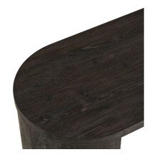 Konsolentisch >Bibione< in Dunkelbraun, MDF, Dekor - 38x75x114cm (BxHxT)