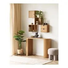 Konsolentisch >Bibione< in Eiche, MDF, Dekor -...