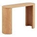 Konsolentisch >Bibione< in Eiche, MDF, Dekor - 38x75x114cm (BxHxT)