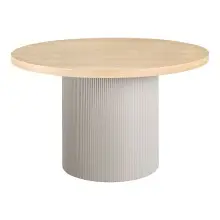 Esstisch >Solva< in Sand / Esche, MDF furniert -...