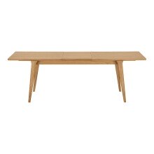 Kulissen-Esstisch >Darwin< (ausziehbar) in Eiche, MDF furniert - 180/230x75x90cm (BxHxT)