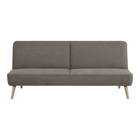 Schlafsofa >Swan< in Braun, 100% Polyester - 83x186cm (HxT)