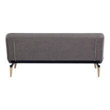 Schlafsofa >Swan< in Braun, 100% Polyester - 83x186cm (HxT)