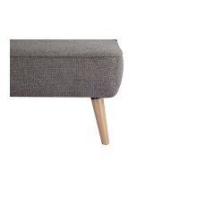 Schlafsofa >Swan< in Braun, 100% Polyester - 83x186cm (HxT)