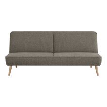 Schlafsofa >Swan< in Braun, 100% Polyester - 83x186cm (HxT)