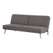 Schlafsofa >Swan< in Braun, 100% Polyester - 83x186cm (HxT)