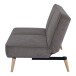 Schlafsofa >Swan< in Braun, 100% Polyester - 83x186cm (HxT)