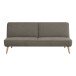 Schlafsofa >Swan< in Braun, 100% Polyester - 83x186cm (HxT)