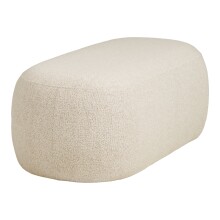 Pouf >Blossomville< in Sand, 100% Polyester - 100x38x50cm (BxHxT)