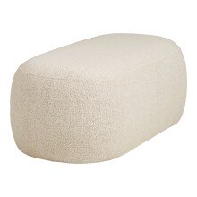 Pouf >Blossomville< in Sand, 100% Polyester - 100x38x50cm (BxHxT)