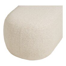 Pouf >Blossomville< in Sand, 100% Polyester - 100x38x50cm (BxHxT)