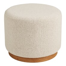 Pouf >Daisy< in Sand, 100% Polyester, Kiefer -...