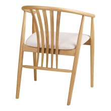 Esszimmerstuhl >Agustin< (1 stk) in Eiche natur, Massivholz - 57x78x54cm (BxHxT)