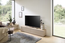 Lowboard >Lumero< stehend/hängend, Riva Eiche Dekor, kaschmir - 180x32x31cm (BxHxT)