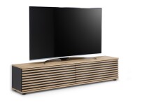 Lowboard >Lorena< stehend / hängend, schwarz, Artisan Eiche Dekor - 160x32x31cm (BxHxT)