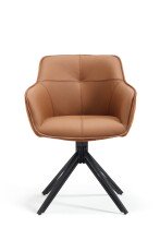 Armlehnstuhl >Emma< (2er-Set) drehbar, braun mit...