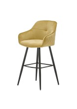 Barhocker >Emma< (2er-Set) drehbar, gold, schwarz,...