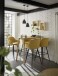 Barhocker >Emma< (2er-Set) drehbar, gold, schwarz, Samtbezug - 57x105x53cm (BxHxT)