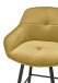 Barhocker >Emma< (2er-Set) drehbar, gold, schwarz, Samtbezug - 57x105x53cm (BxHxT)