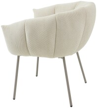 Armlehnstuhl >Pina< (2er Set) in beige, creme - 70x78x63 (BxHxT)