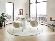 Armlehnstuhl >Pina< (2er Set) in beige, creme - 70x78x63 (BxHxT)