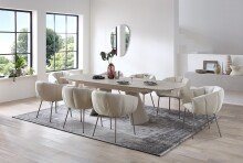 Armlehnstuhl >Pina< (2er Set) in beige, creme - 70x78x63 (BxHxT)