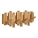 Garderobenleiste >Caltra< in Eiche, Massivholz - 40x18x3cm (BxHxT)