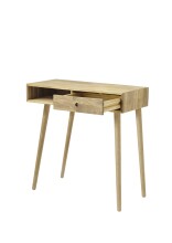Garderoben-Set >Anacortes< (4-teilig) Konsele, Hocker, 2 Spiegel, in Eiche - 100x190x35 (BxHxT)