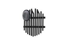 Garderoben-Set >BANTRY< (5-teilig) in Eiche / schwarz - 200x190x35 (BxHxT)