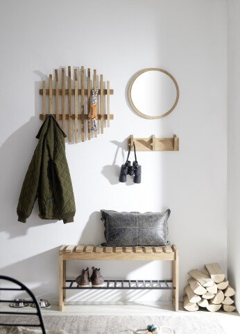 Garderoben-Set >Bantry< (4-teilig) in Eiche  - 100x190x30 (BxHxT)