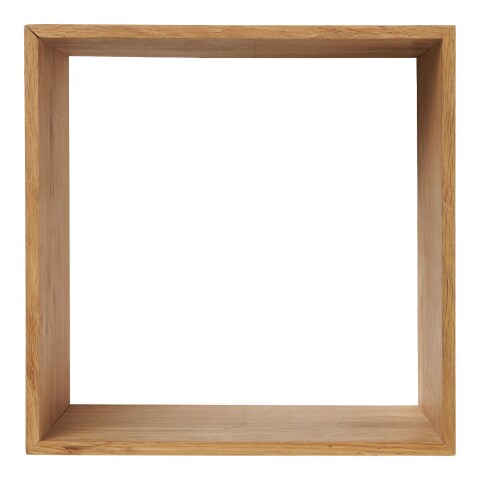 Hängeregal >Lattoon< in Eiche, Massivholz - 30x30x18cm (BxHxT)