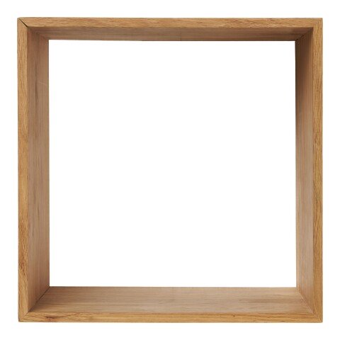 Hängeregal >Lattoon< in Eiche, Massivholz - 30x30x18cm (BxHxT)