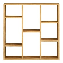 Hängeregal >Townsville< in Eiche, Massivholz - 15x70x70cm (BxHxT)