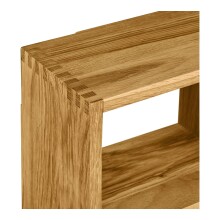 Hängeregal >Townsville< in Eiche, Massivholz - 15x70x70cm (BxHxT)