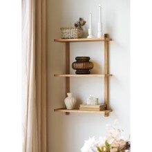 Hängeregal >Townsville< in Eiche, Massivholz -...