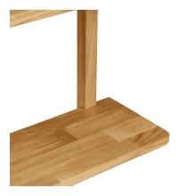 Hängeregal >Townsville< in Eiche, Massivholz - 20x75x50cm (BxHxT)